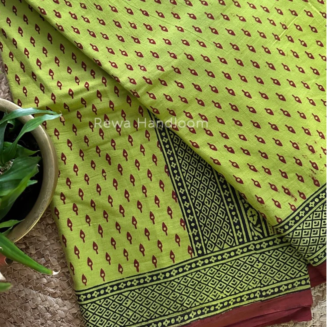 Bagh Print Silk Sarees
