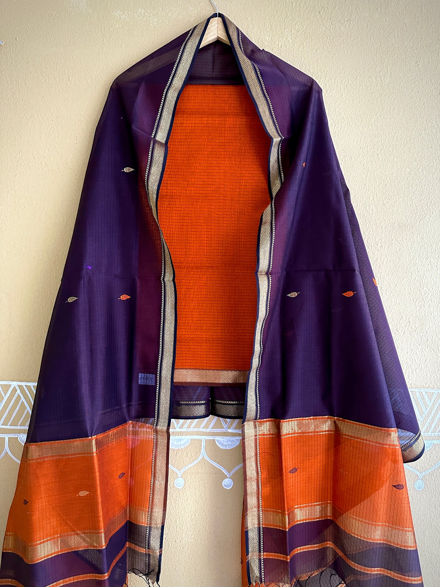 Maheshwari Motifs Top Dupatta Sets