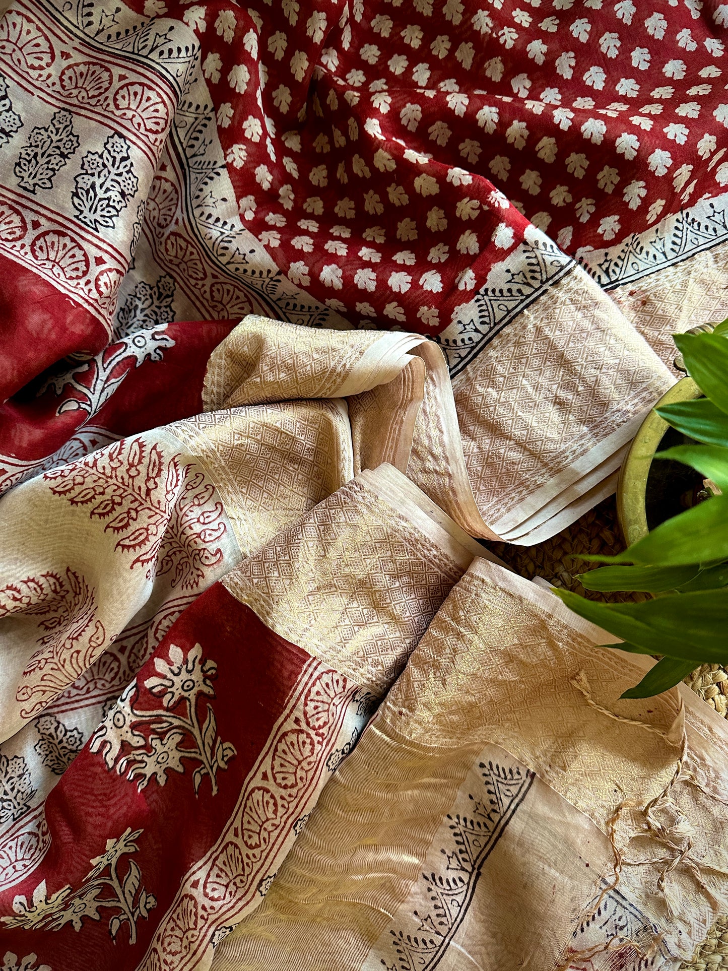 Maheshwari Bagh Print Saree