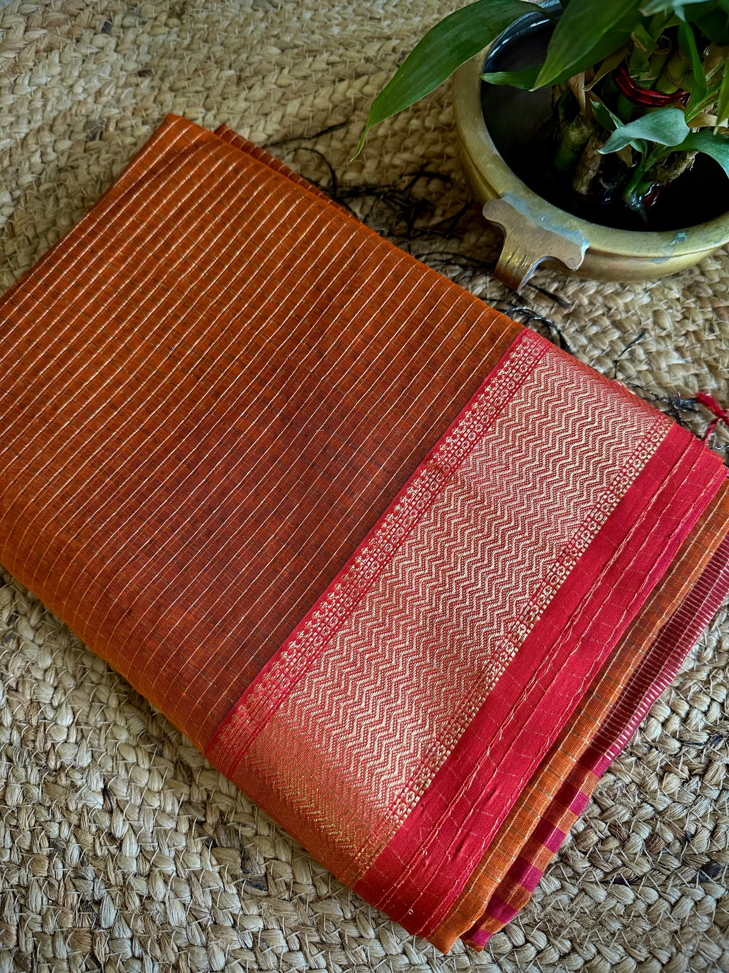 Maheshwari Zari Checkered Sarees