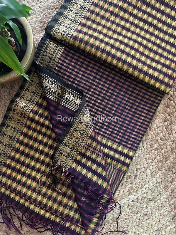 Maheshwari Garbha Reshami Silk Saree