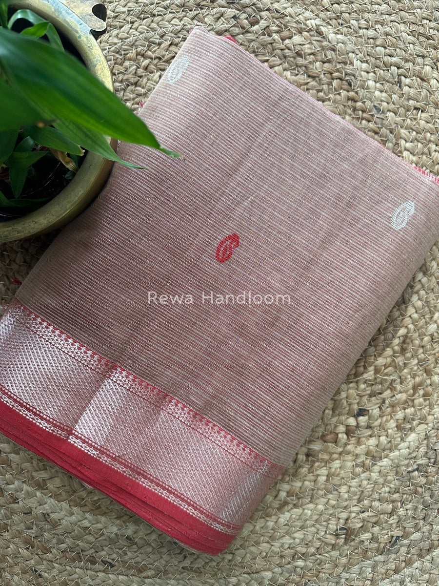Maheshwari Silver Buta Butti Saree