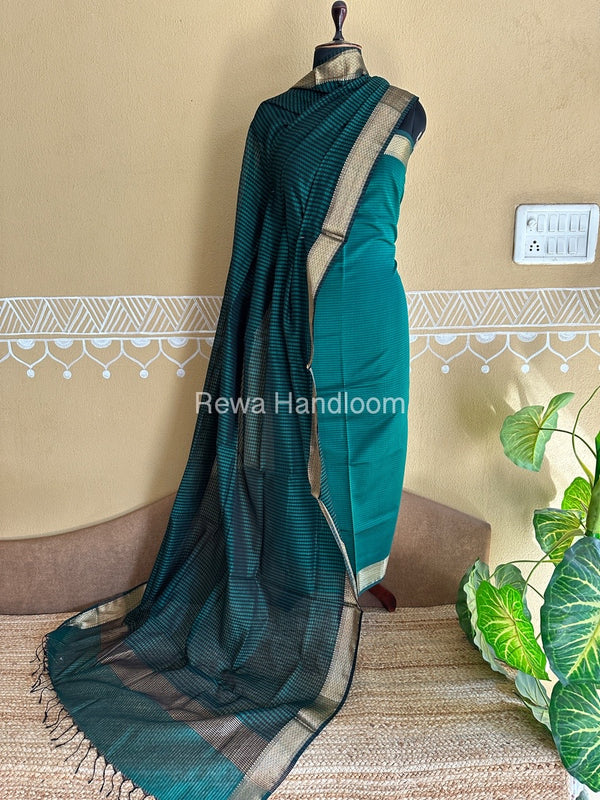 Maheshwari Checks Dress Material