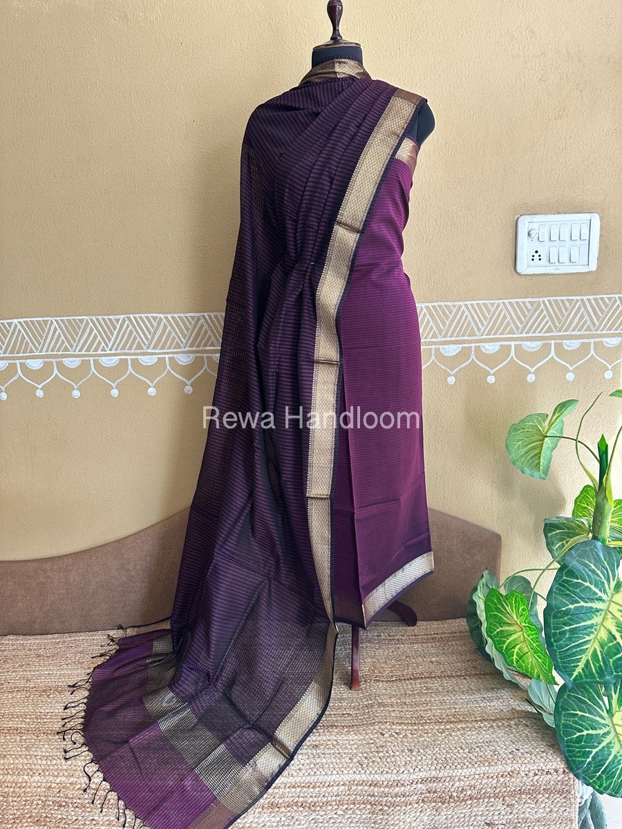 Maheshwari Checks Dress Material