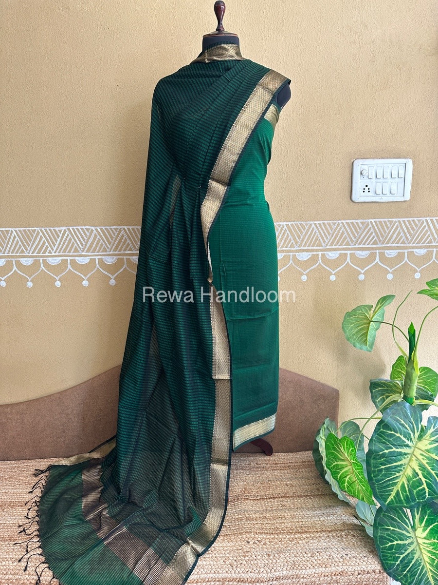 Maheshwari Checks Dress Material