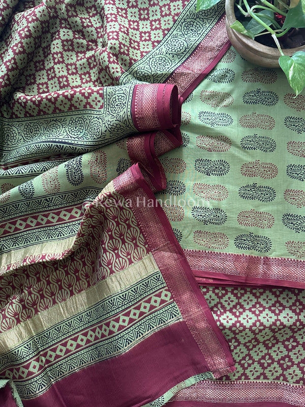 Maheshwari Bagh Print Suit