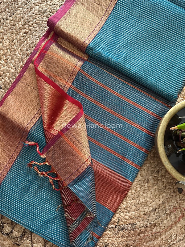Exclusive Maheshwari Tissue Silk Saree