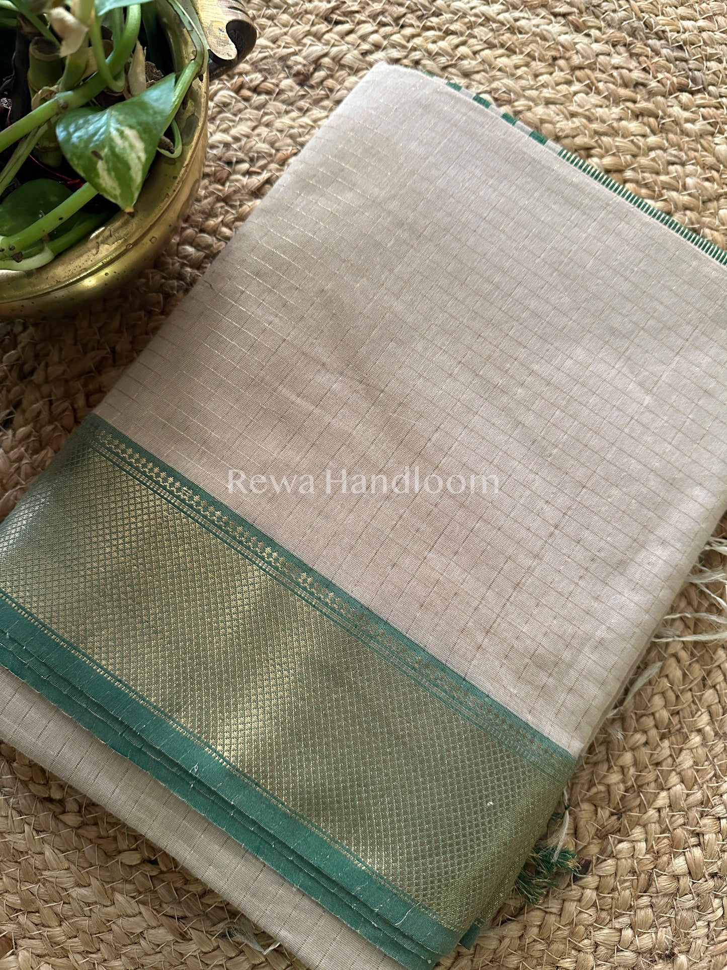 Maheshwari Zari Checkered Sarees