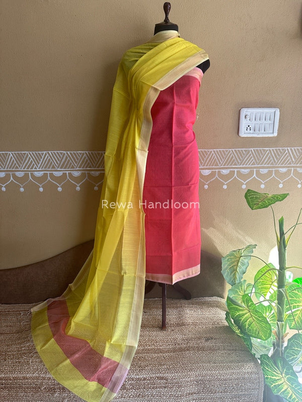 Maheshwari Tissue Top-Dupatta