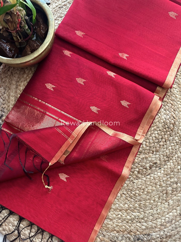 Zari Butti Maheshwari Saree