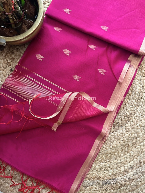 Zari Butti Maheshwari Saree