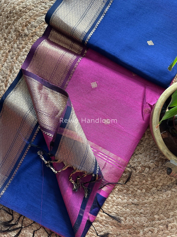 Zari Butti Maheshwari Saree