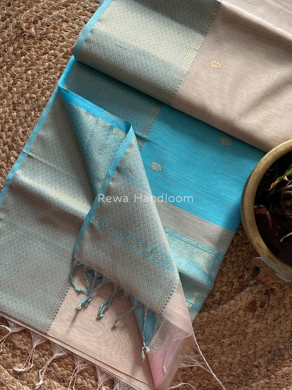Maheshwari Zari Skirt Butti Saree