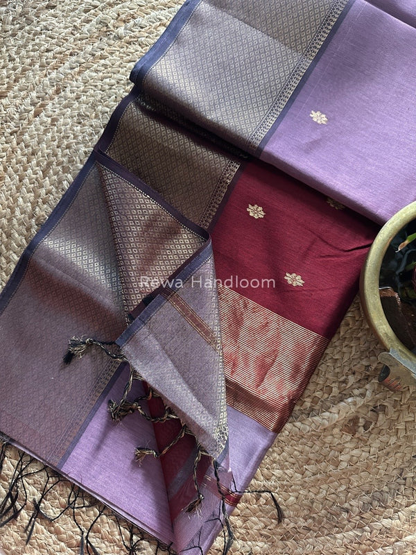 Maheshwari Zari Skirt Butti Saree