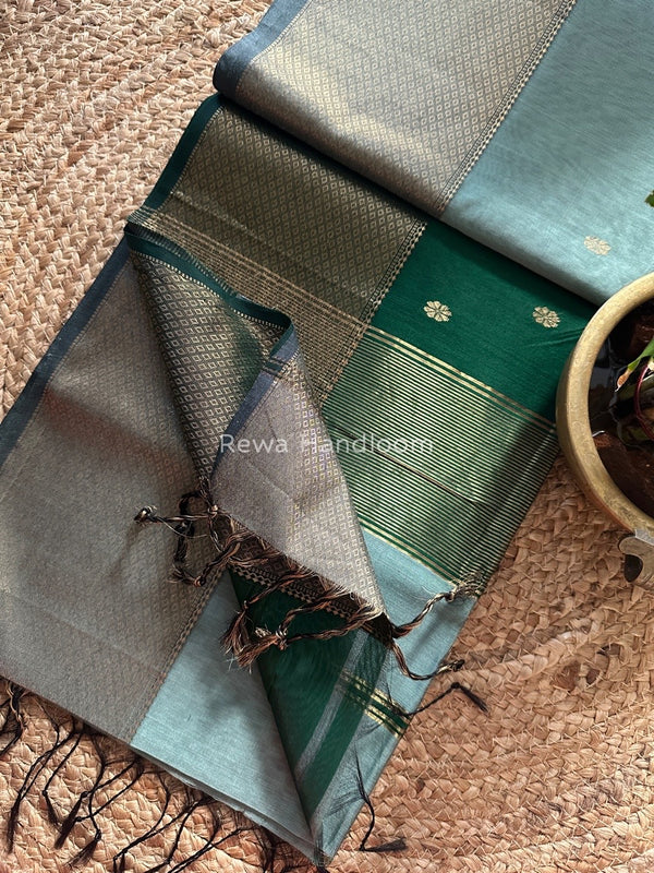 Maheshwari Zari Skirt Butti Saree