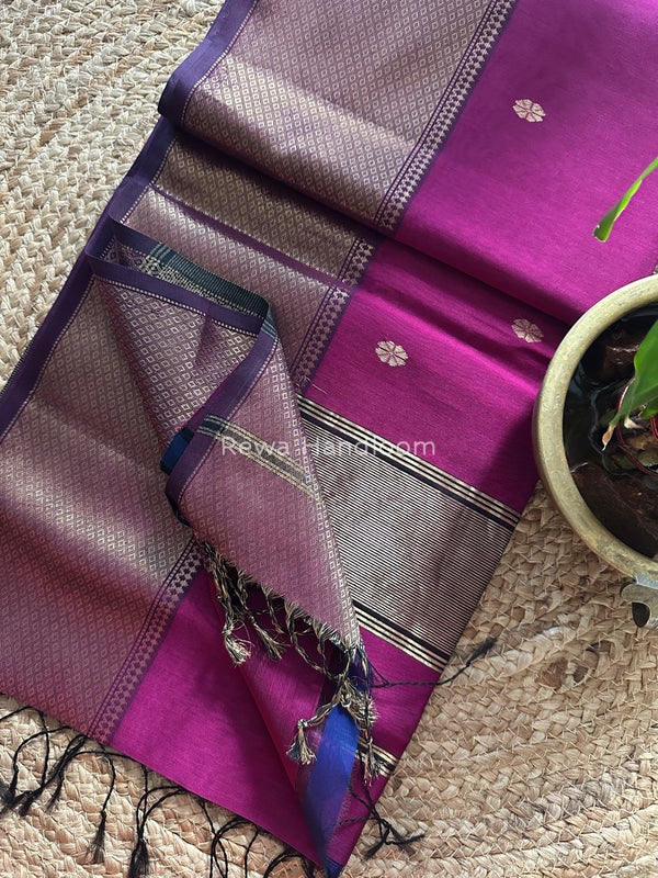 Maheshwari Zari Skirt Butti Saree