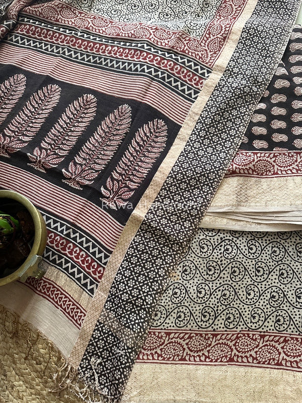 Maheshwari Bagh Print Tissue Suit