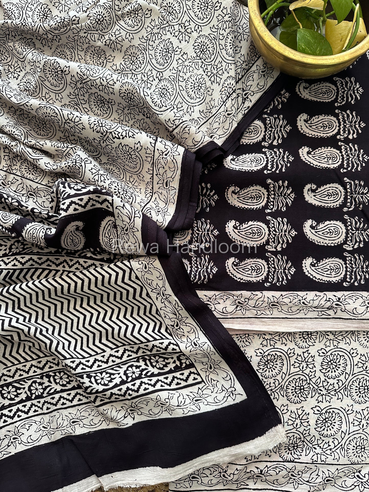 Bagh Print Cotton Suit
