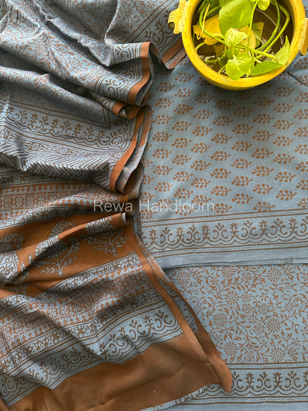 Bagh Print Cotton Suit