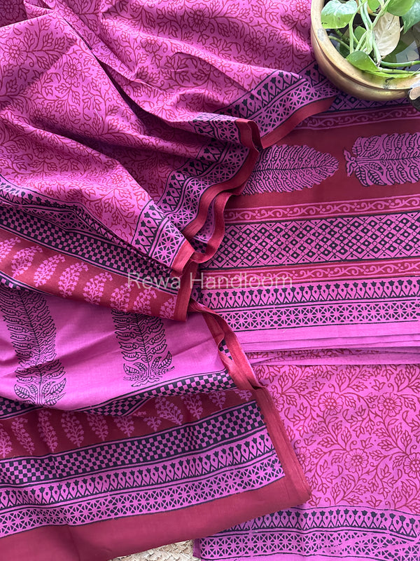 Bagh Print Cotton Suit