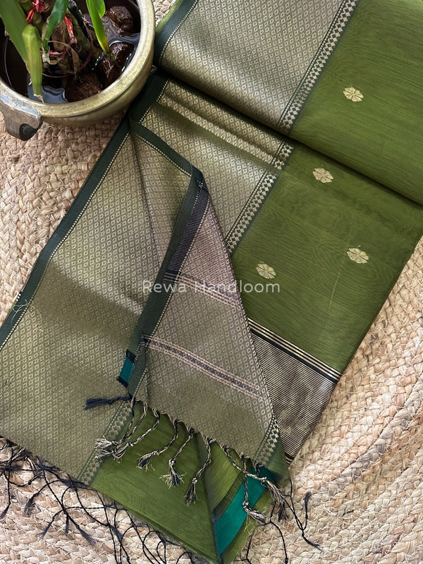 Maheshwari Zari Skirt Butti Saree