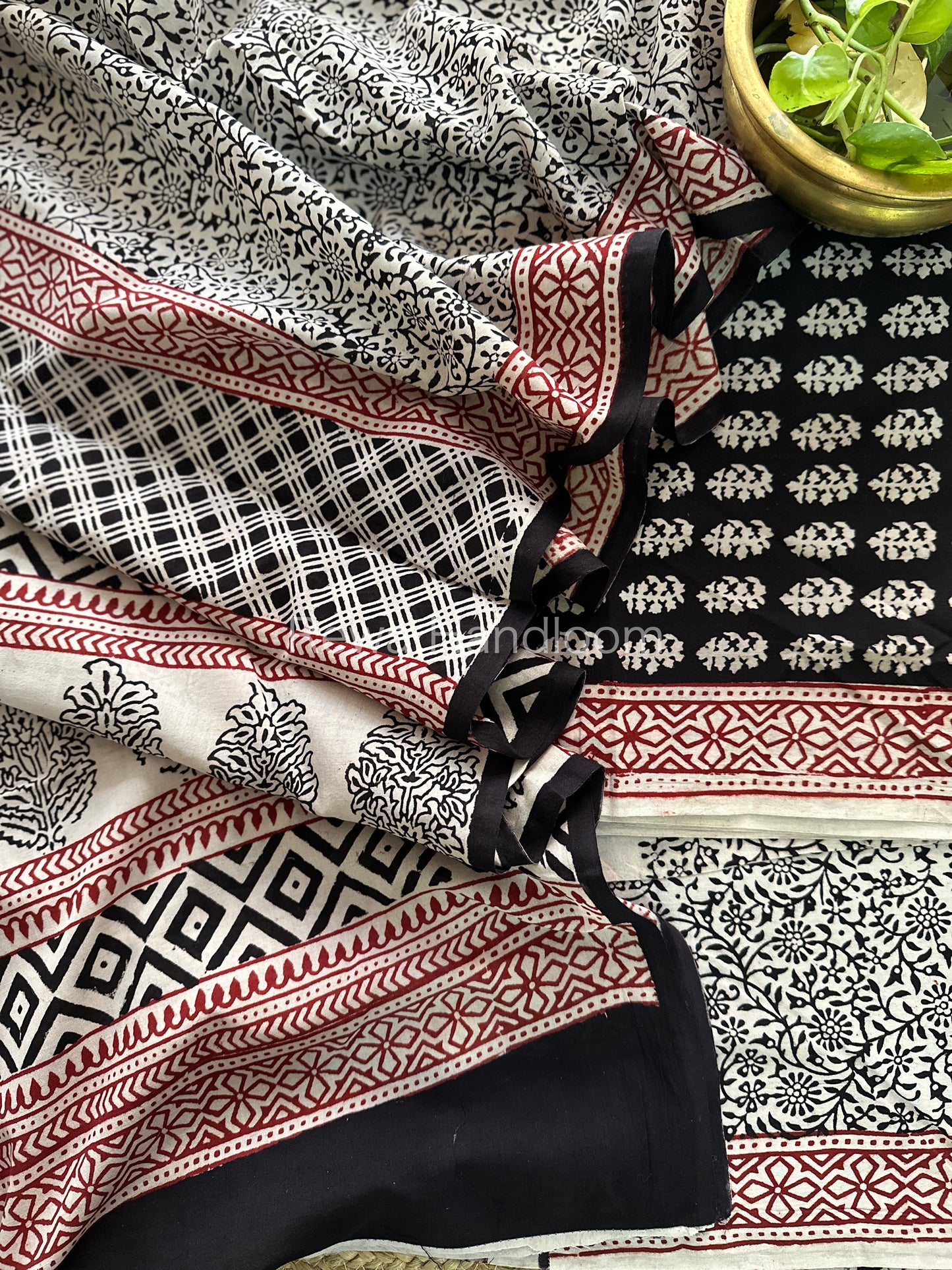Bagh Print Cotton Suit