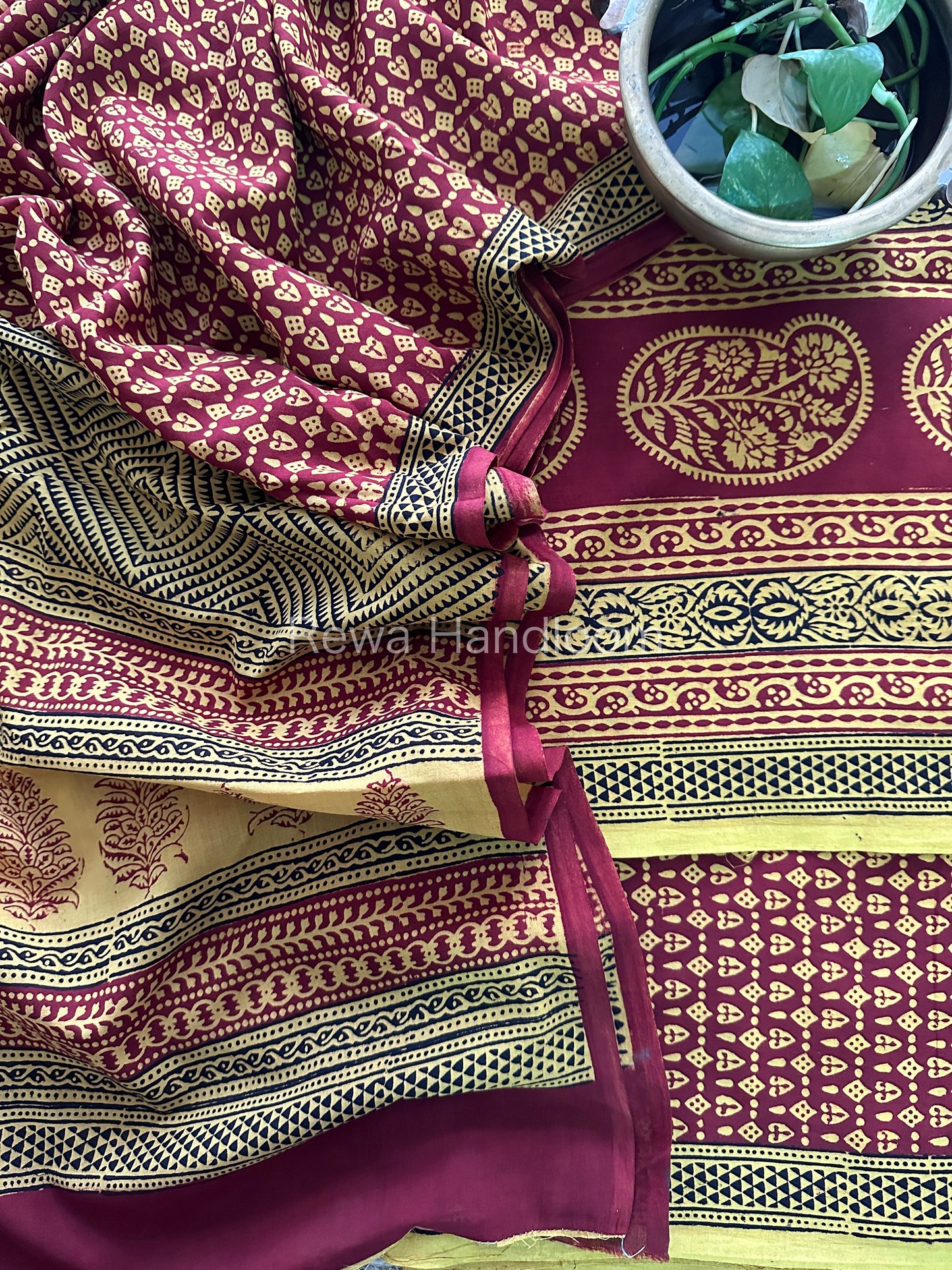 Bagh Print Cotton Suit