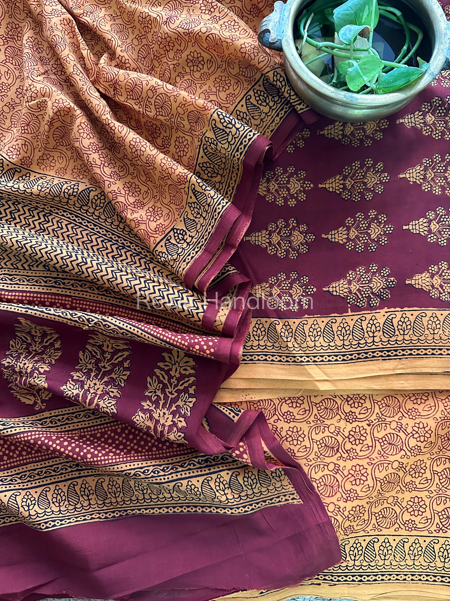 Bagh Print Cotton Suit