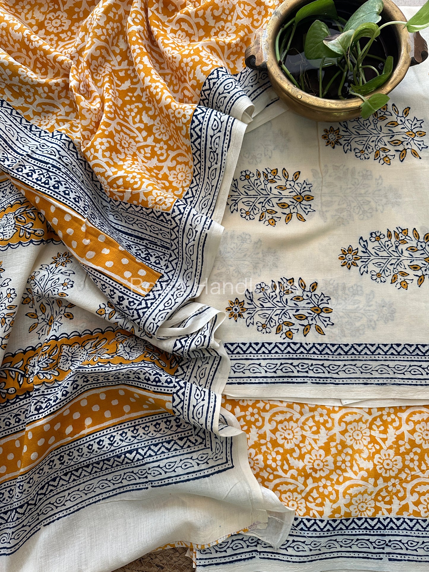 Indigo Bagh Print Suit