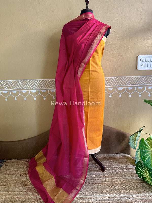 Maheshwari Tissue Top-Dupatta