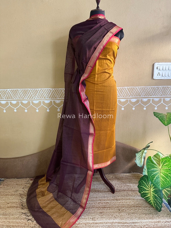Maheshwari Tissue Top-Dupatta