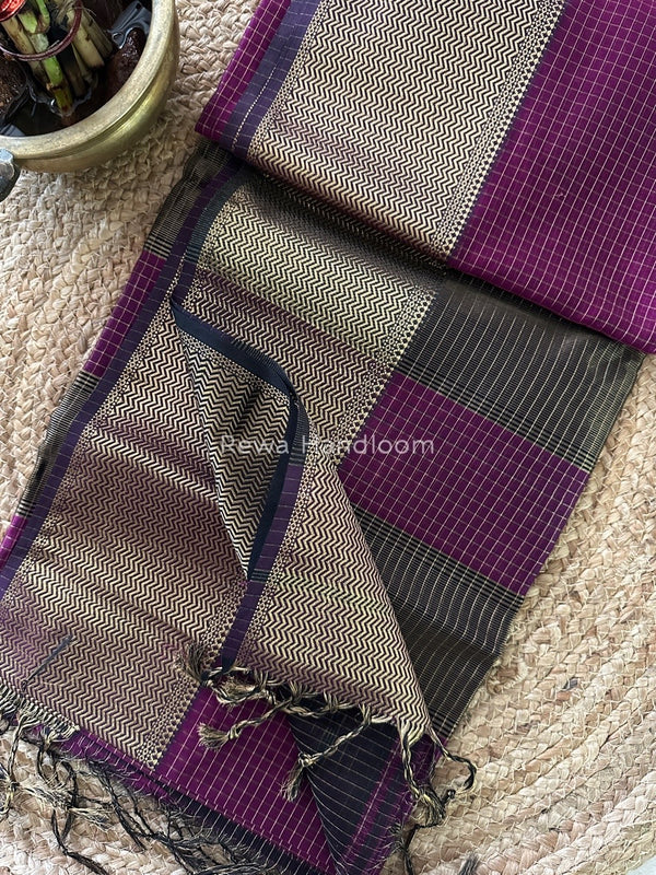 Maheshwari Skirt Checks Saree