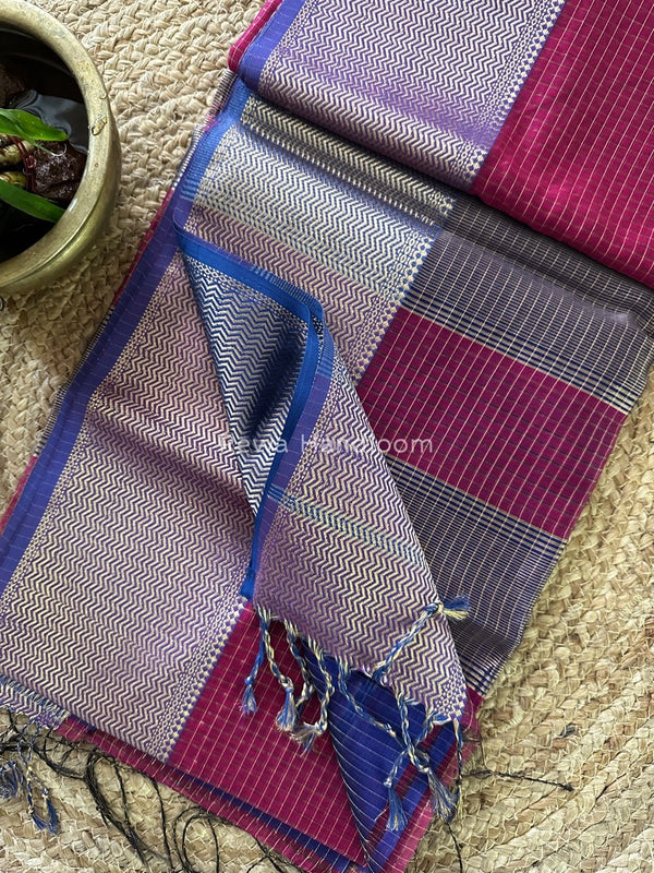 Maheshwari Skirt Checks Saree