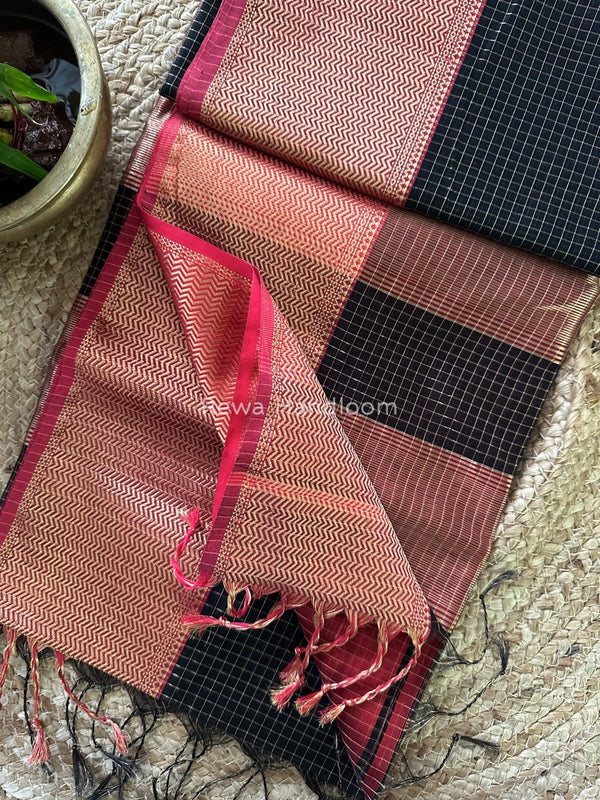 Maheshwari Skirt Checks Saree
