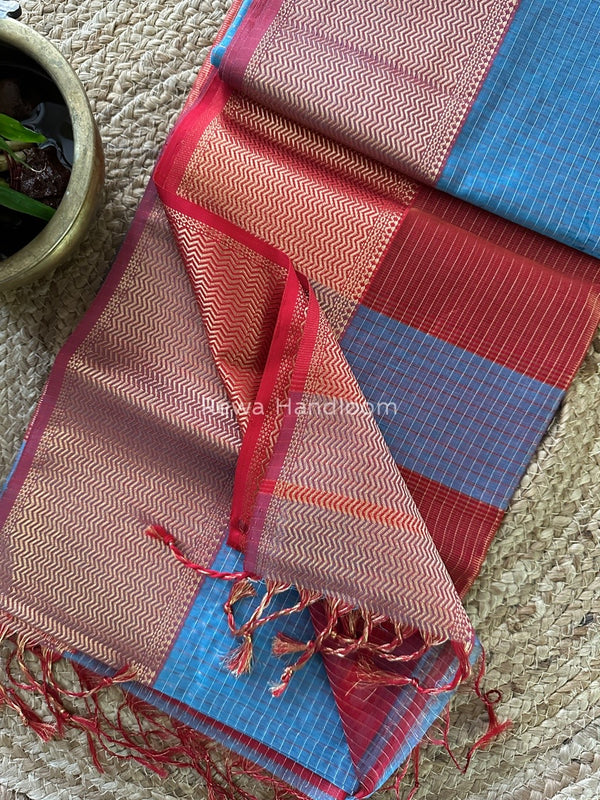 Maheshwari Skirt Checks Saree