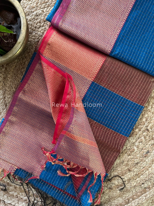 Maheshwari Skirt Checks Saree
