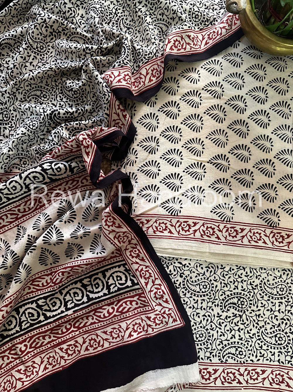 Bagh Print Cotton Suit