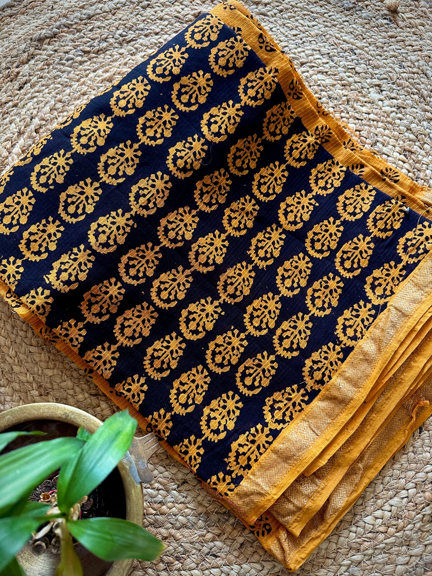 Maheshwari Yellow Bagh Print Suit