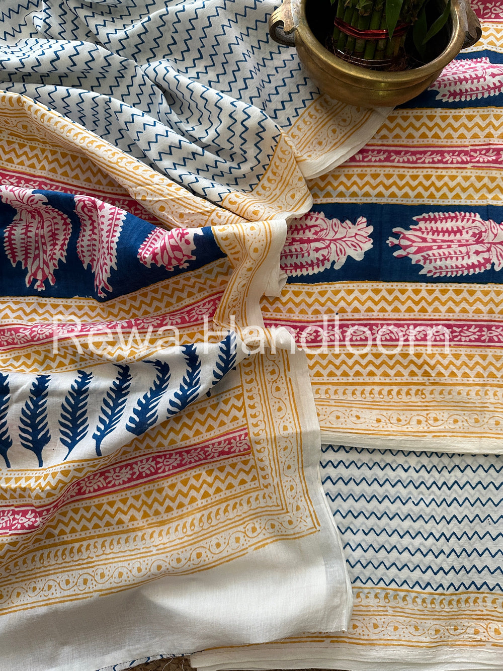 Indigo Bagh Print Suit