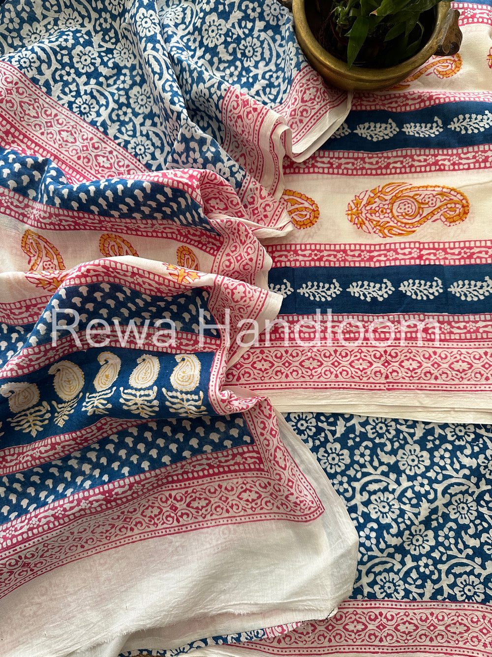 Indigo Bagh Print Suit