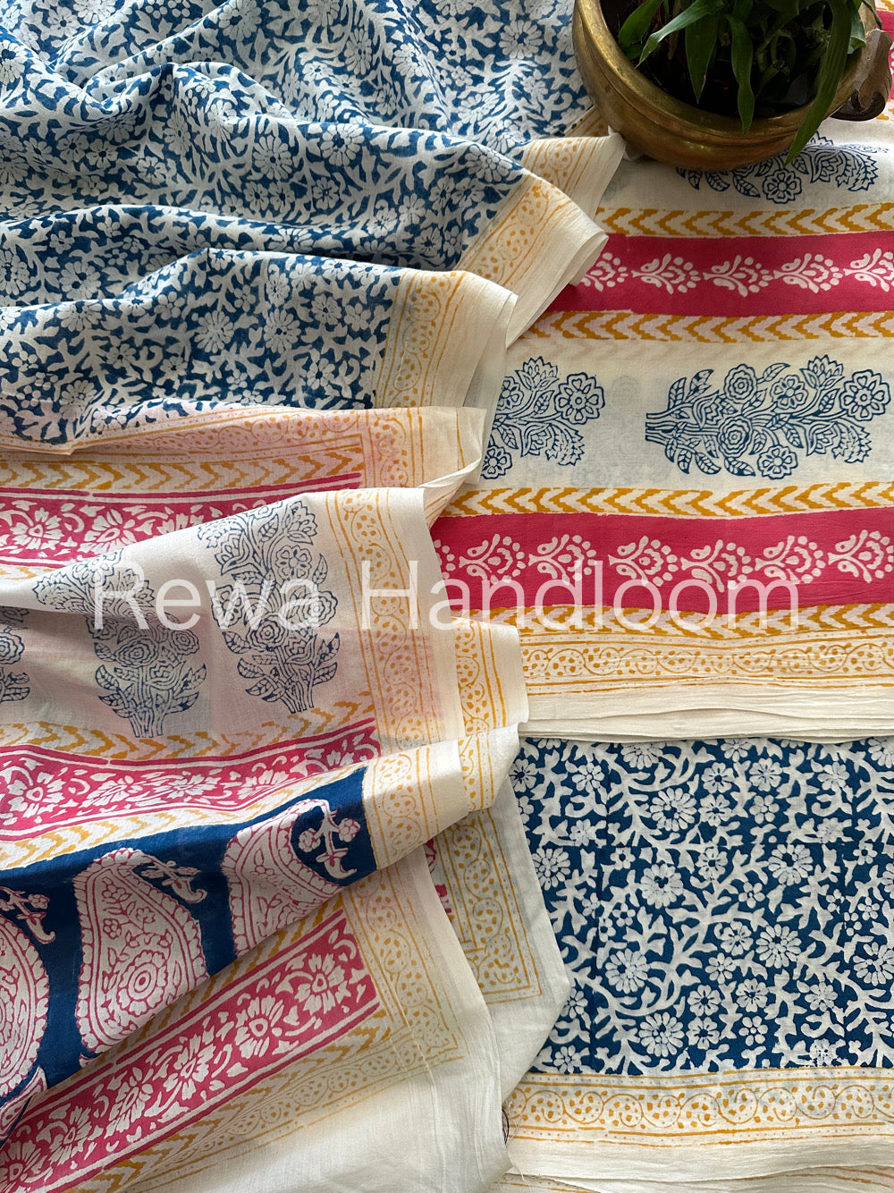 Indigo Bagh Print Suit