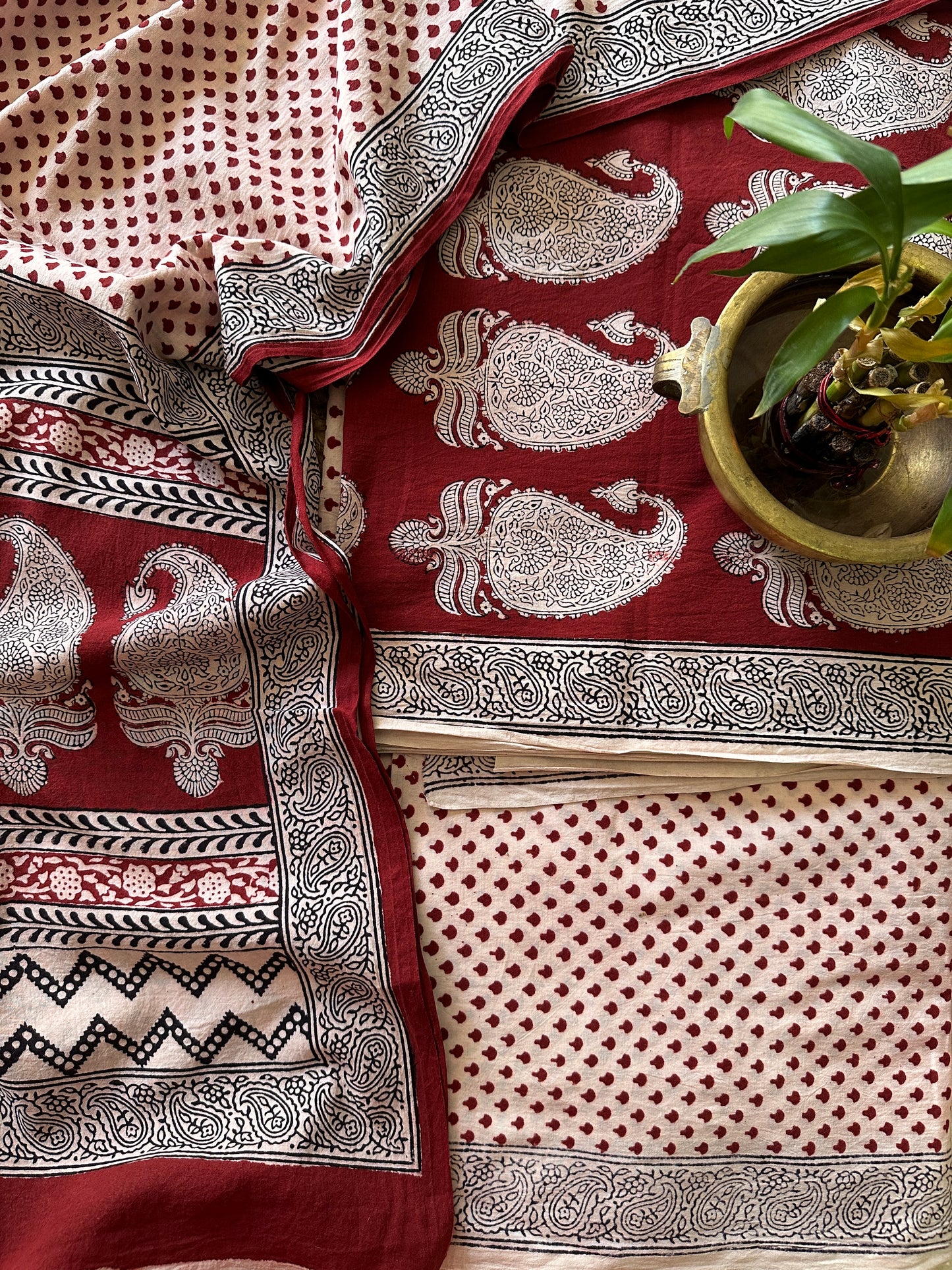 Bagh Print Cotton Suit