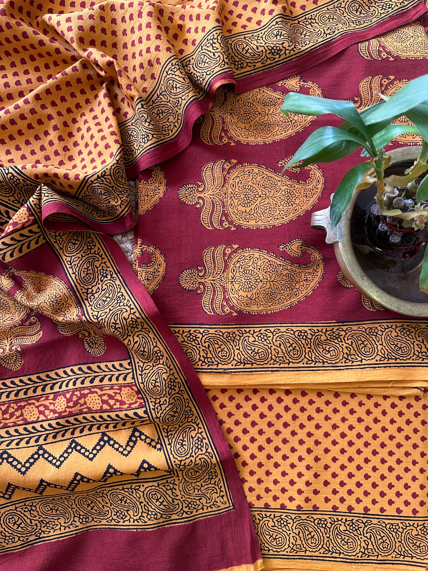 Bagh Print Cotton Suit