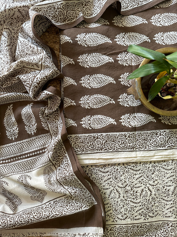 Bagh Print Cotton Suit