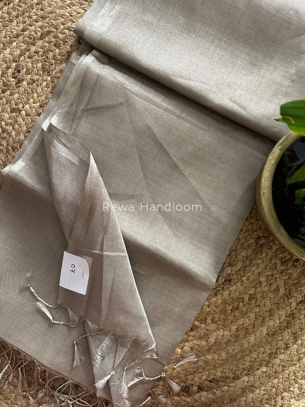 Maheshwari Silver Tissue Saree