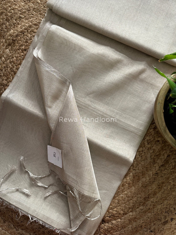 Maheshwari Silver Tissue Saree