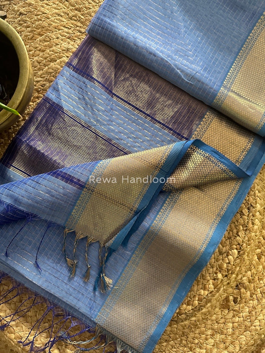 Maheshwari Zari Checks Saree