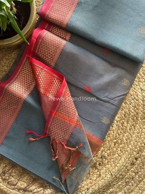 Maheshwari Tissue Butti Saree