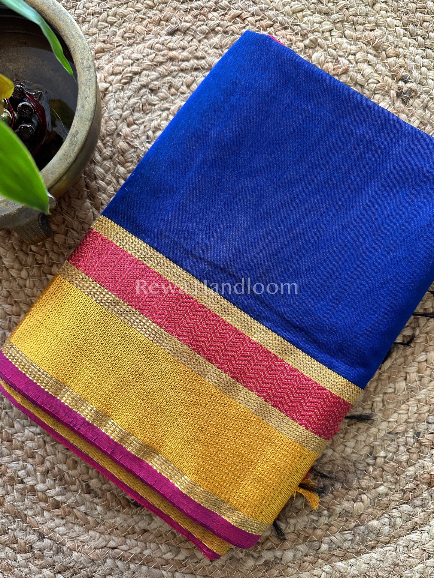 Maheshwari Ganga Jamuna Rewa Border Saree