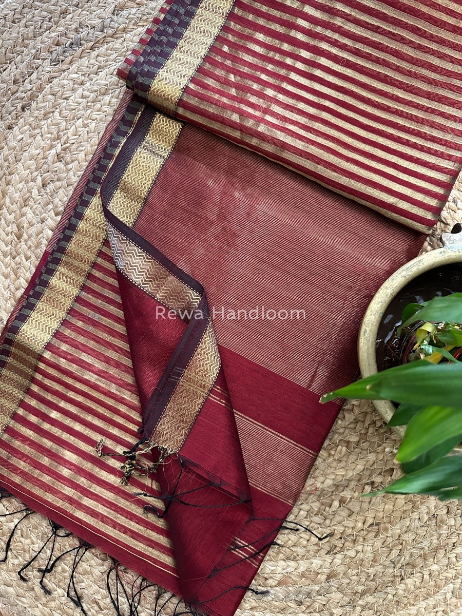Maheshwari Tissue Silk Saree